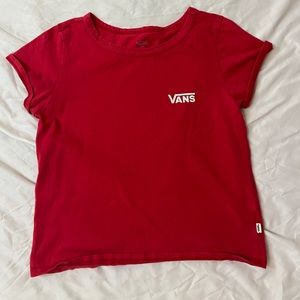 Vans off the wall crop tee